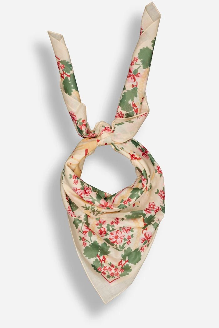 Scarf Retour de Foret Snow White Cotton