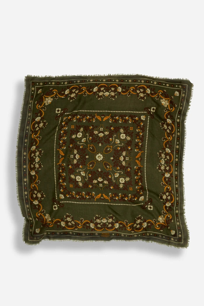 Scarf Secret Garden Golded Green WS