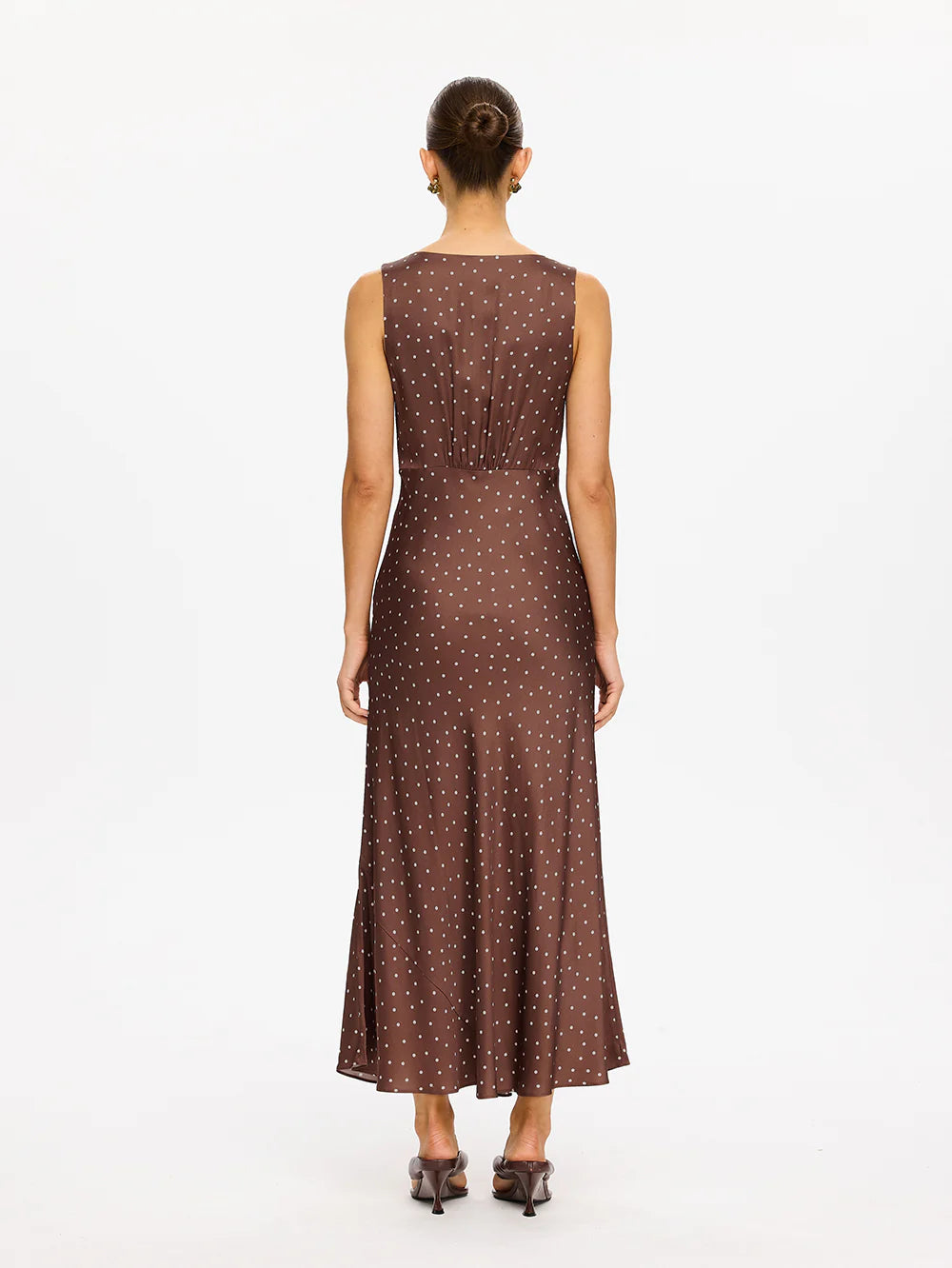 Edie Midi Dress Brown