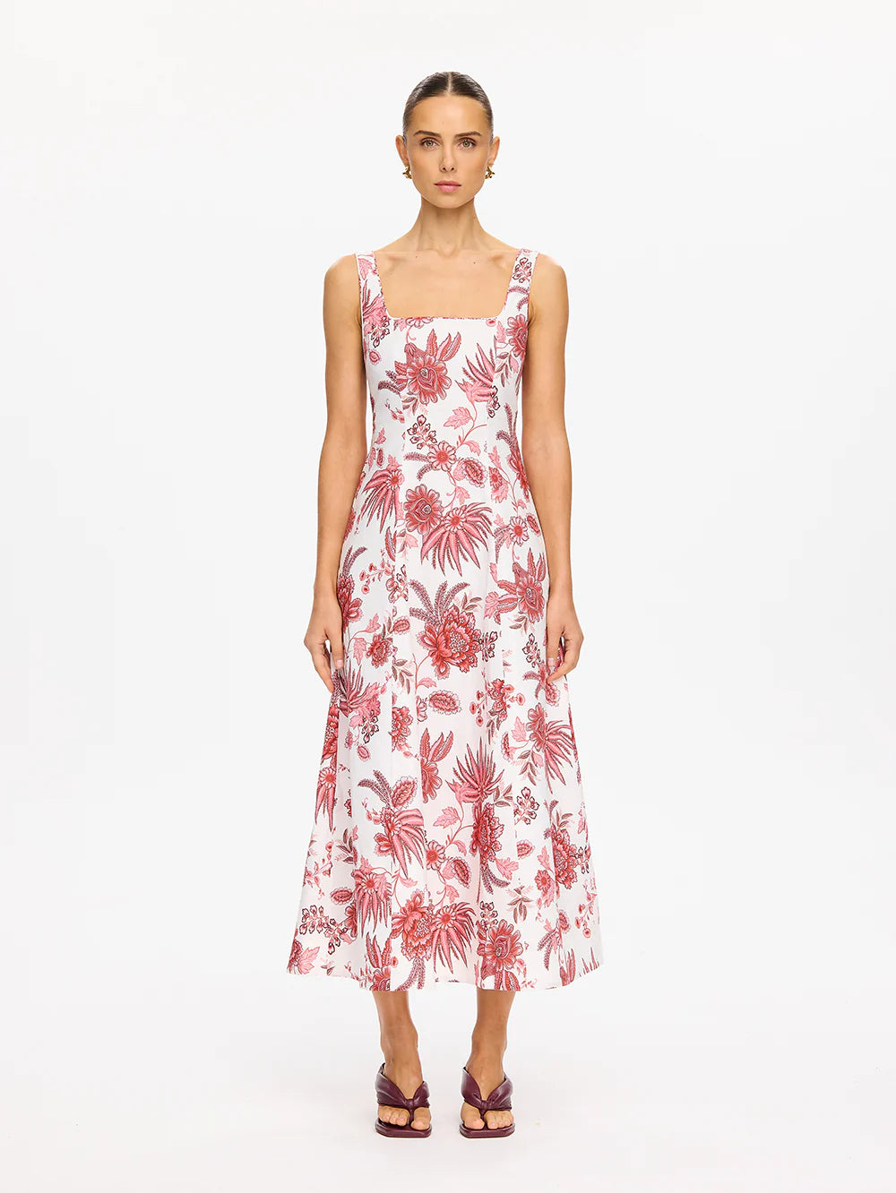 Bailey Midi Dress Red