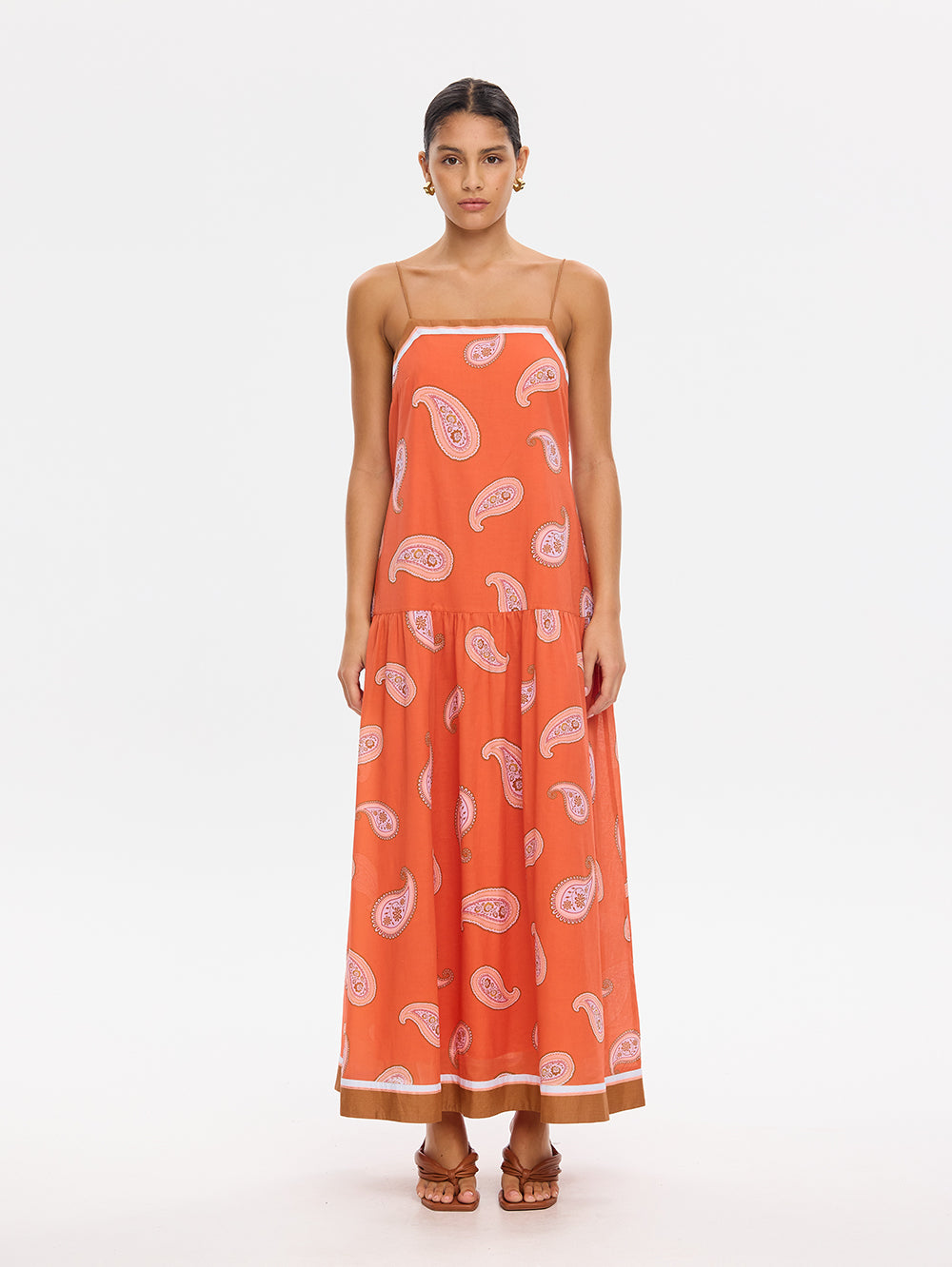 Ezra Maxi Dress Coral
