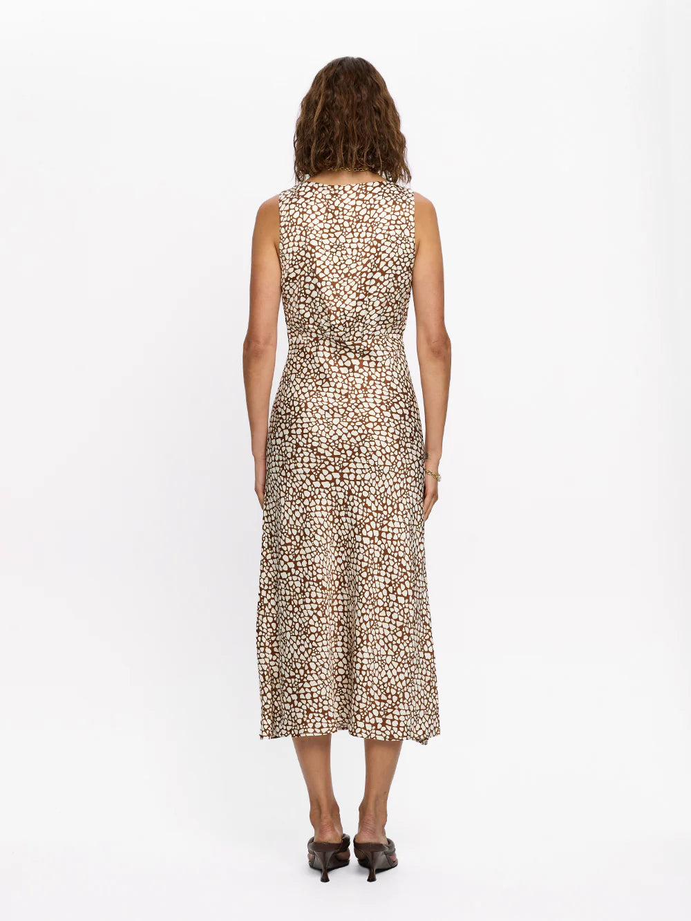 Solara Midi Dress Brown