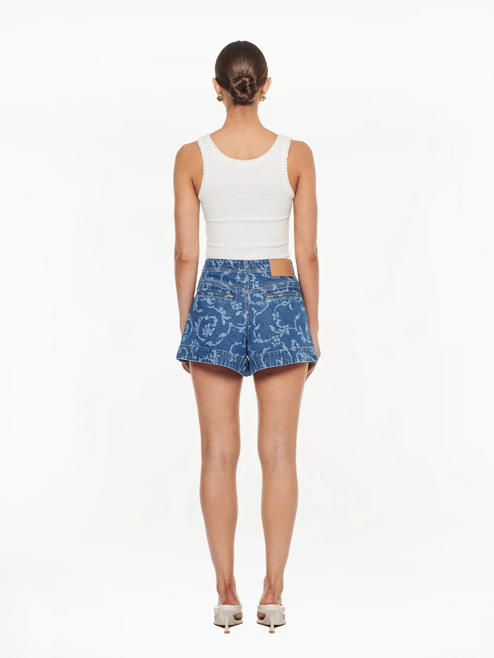Laguna Printed Denim Short Elina