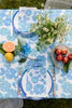 Tablecloth Daisy blue + duckegg - Aquadoor