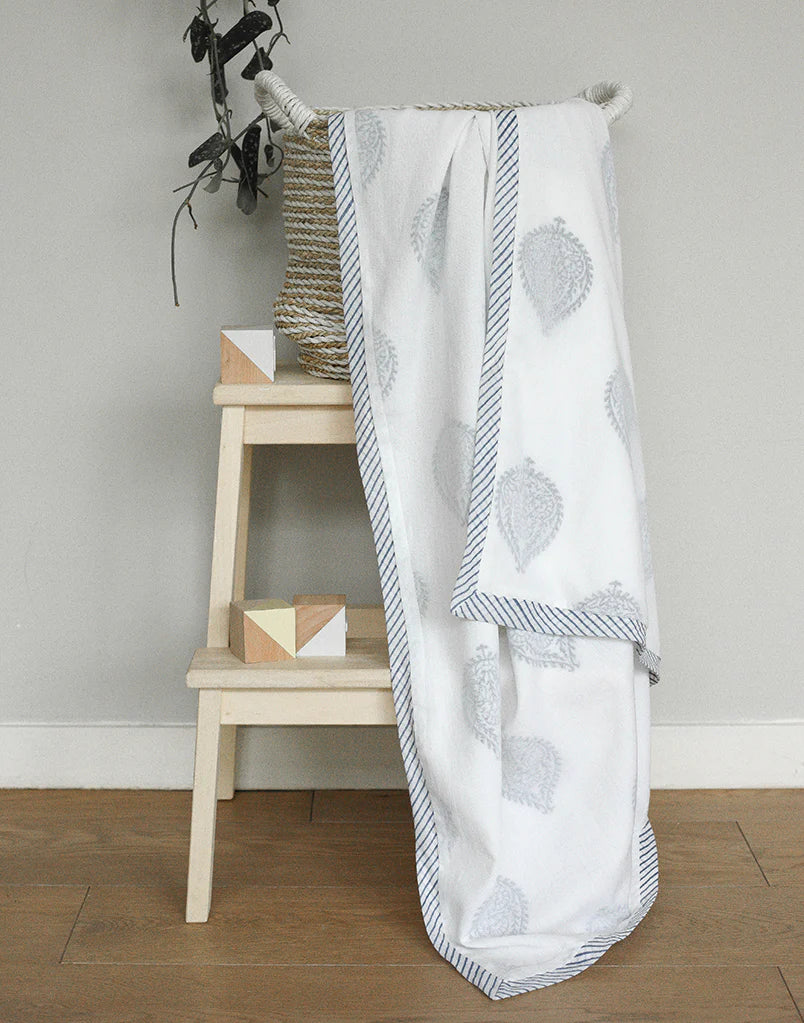 Fort Blue Cotton Dohar - Malabar Baby