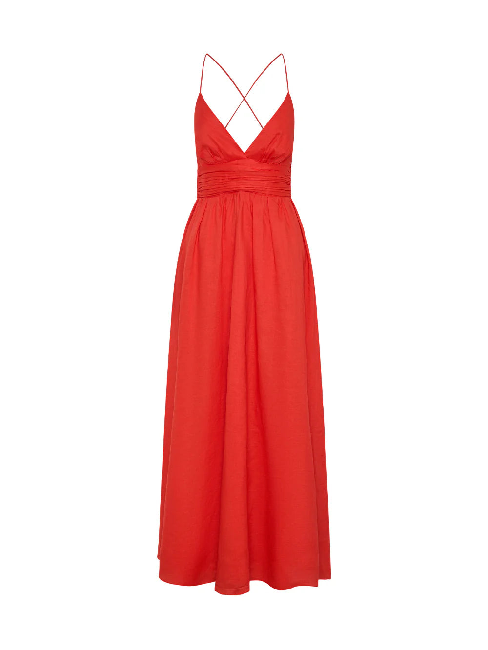 Nala Strappy Maxi Dress Red
