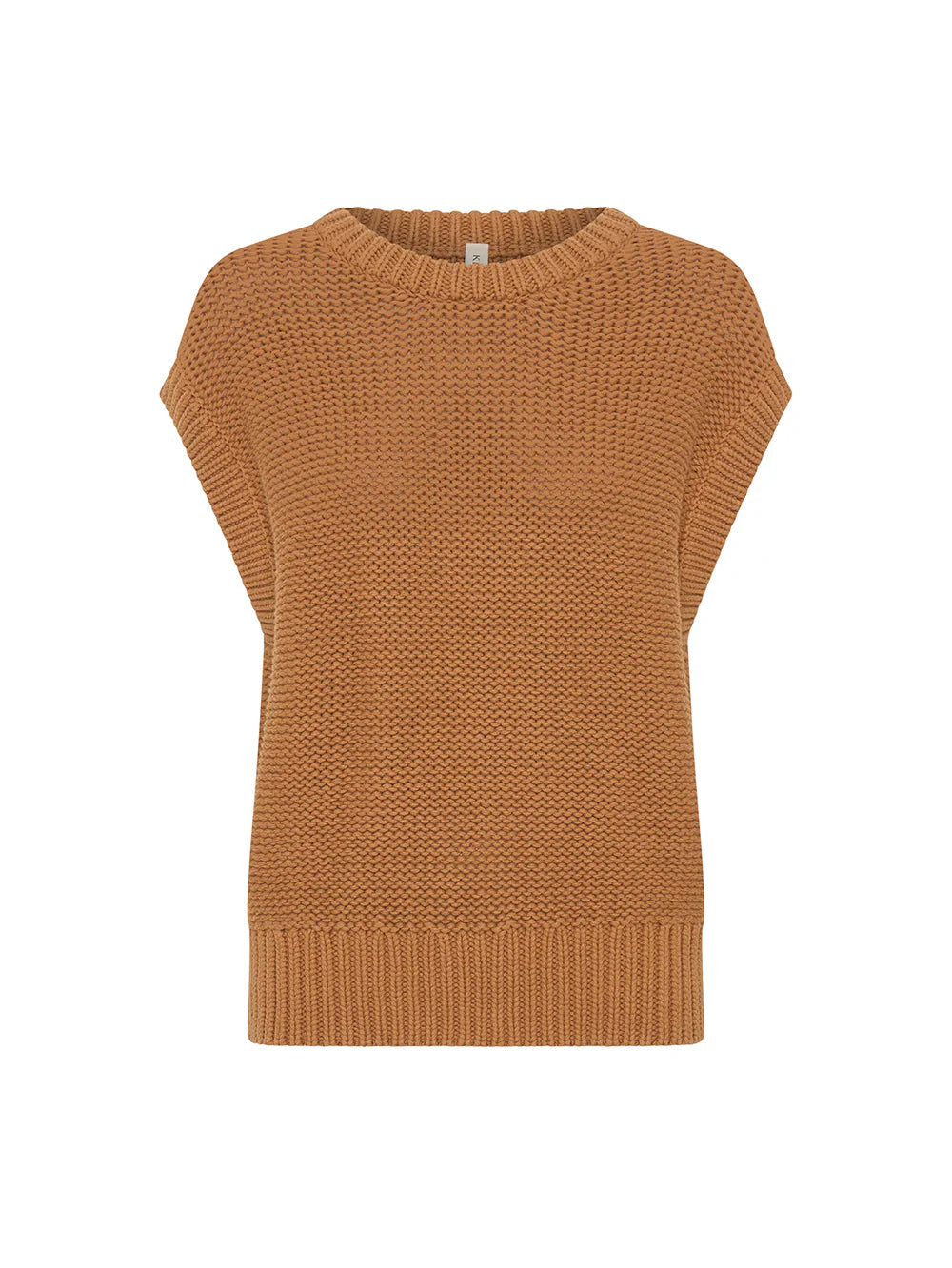 Olesia Knit Vest Tan