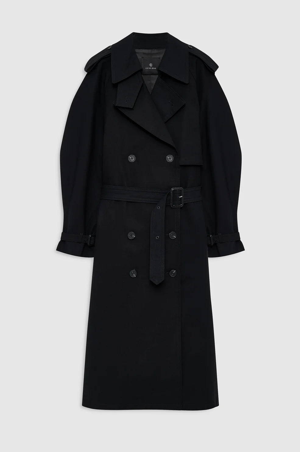 Pascale Maxi Trench - Black