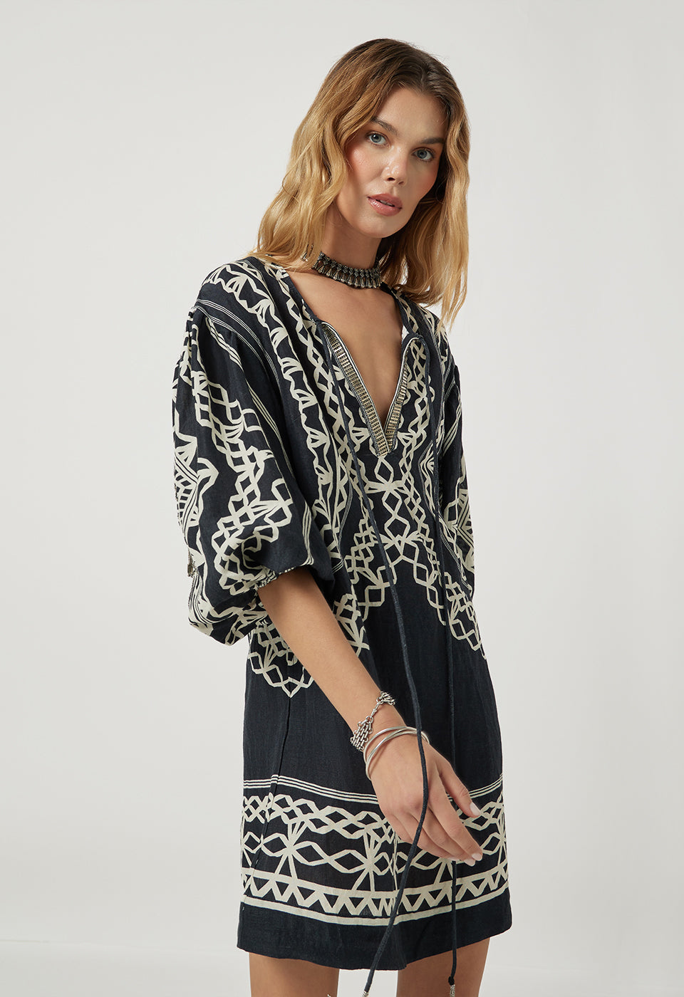 Portofina Dress - Onyx Black