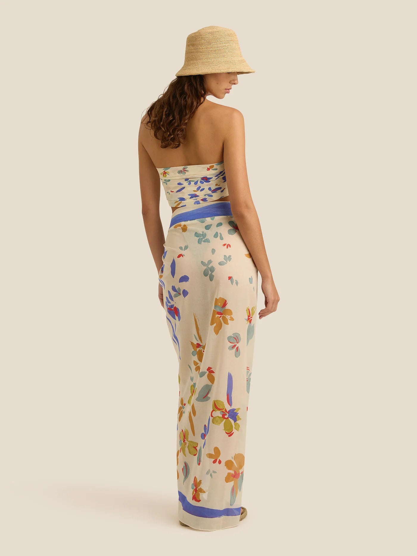 Square Pareo Posy O/S