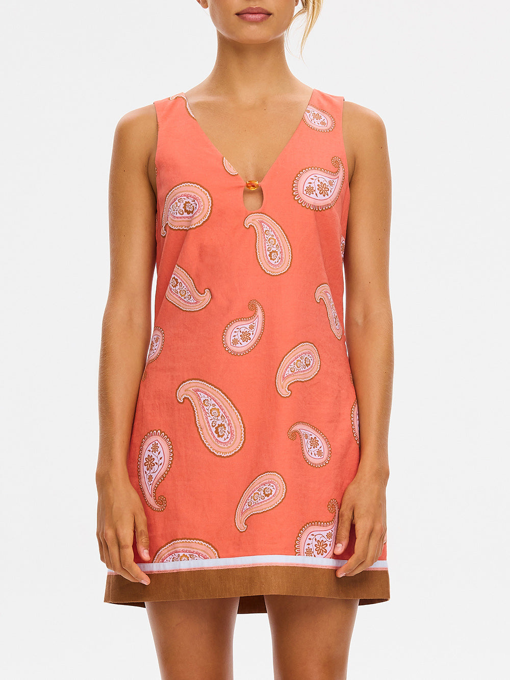 Ezra Mini Dress Coral