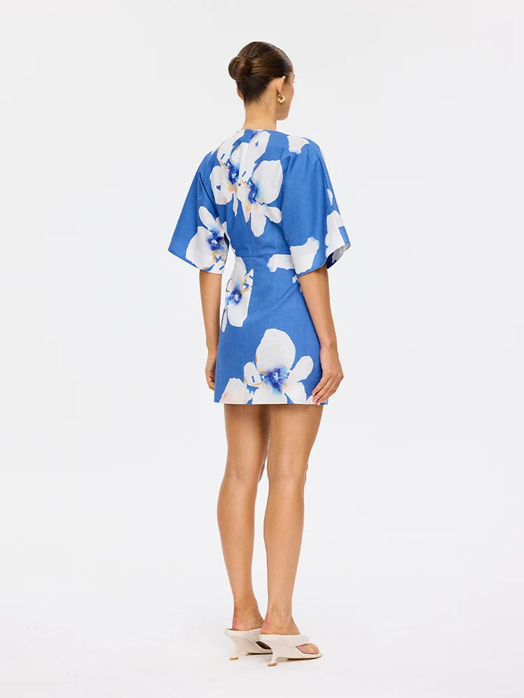 Rowena Mini Dress Blue