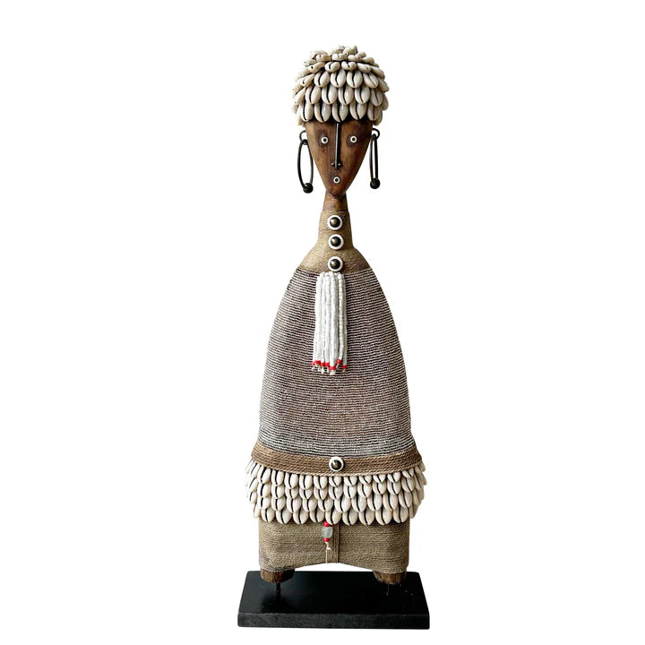 Ndamji Doll Bibi 50cm Silver, Gold, Black