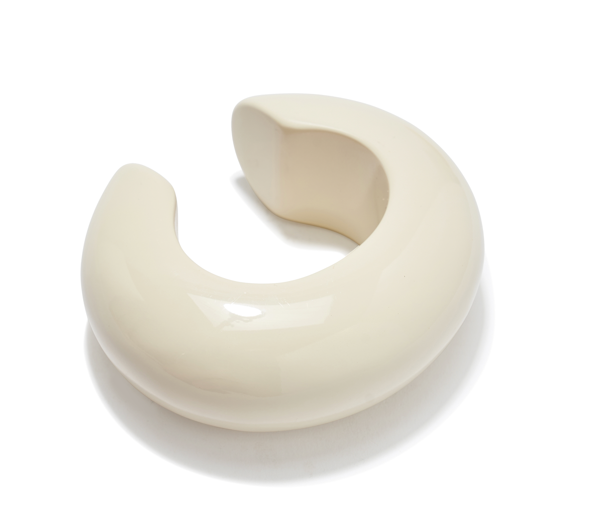 Arc Cuff in Alabaster
