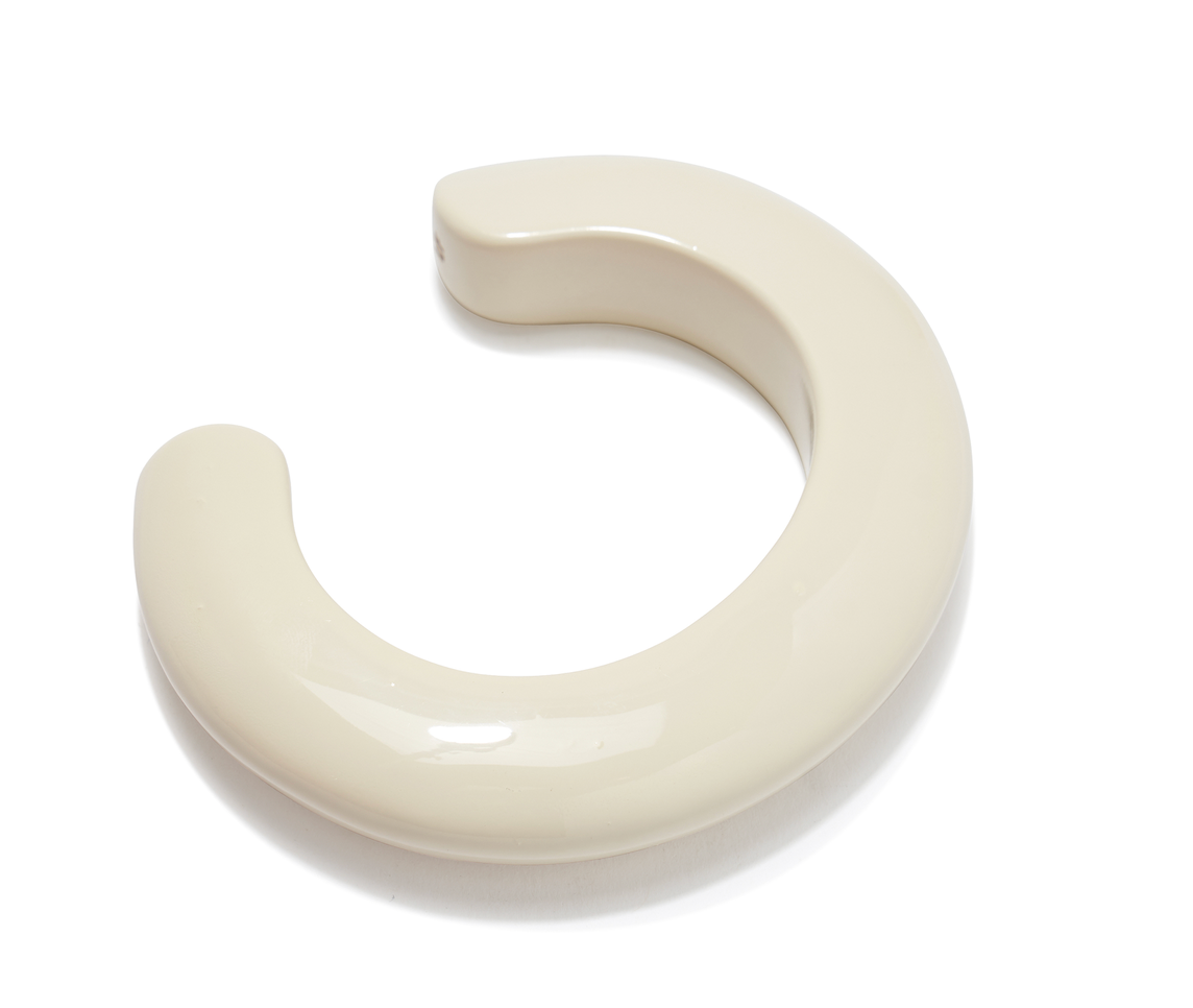 Ridge Cuff in Alabaster