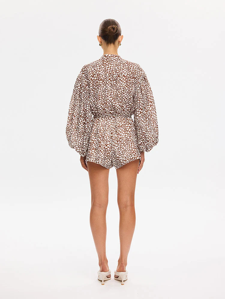 Solara Playsuit Brown