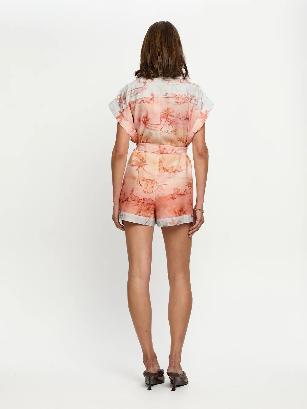 Sunset Playsuit Blue Orange