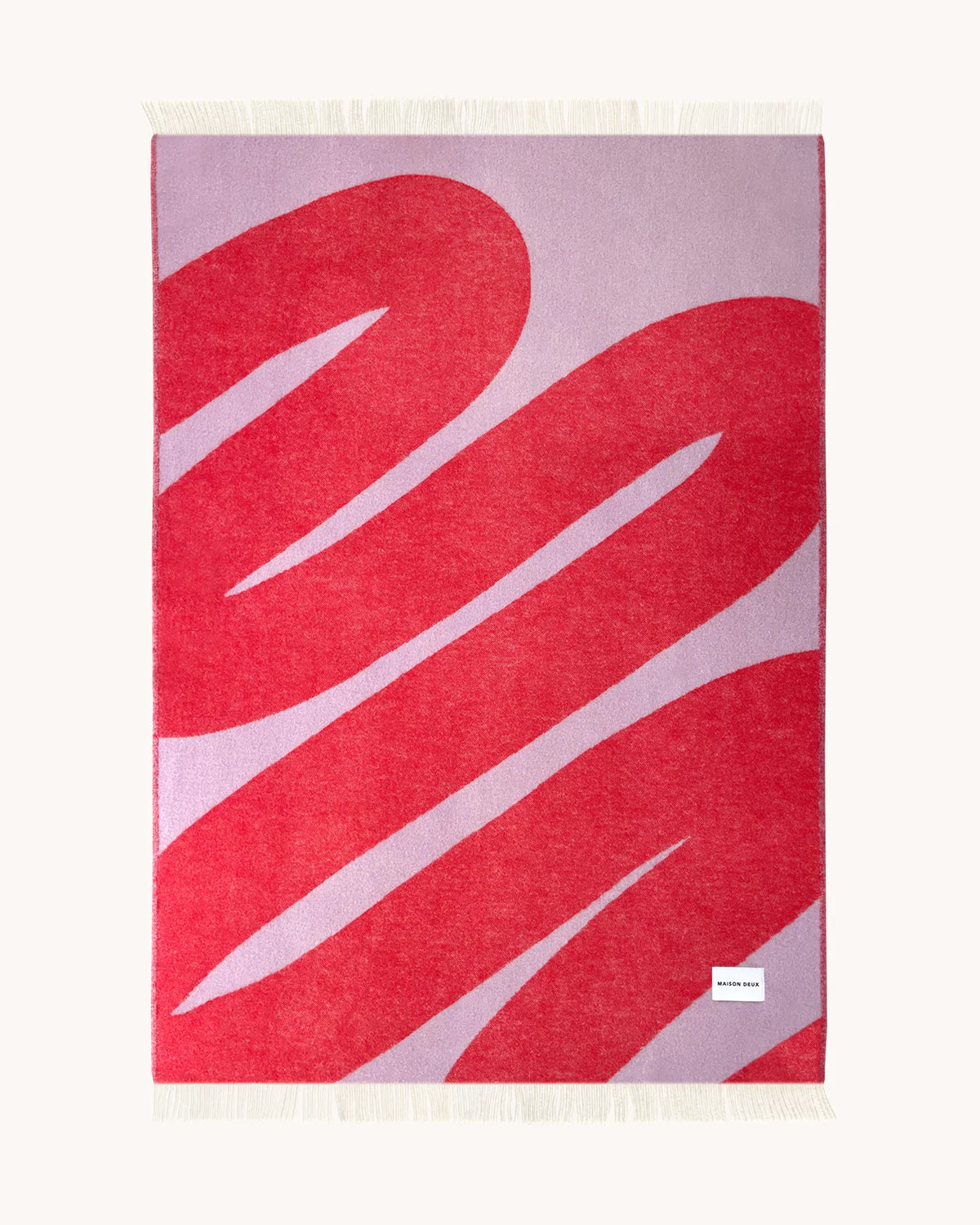 Swirl Blanket Lilac Scarlet - Maison Deux
