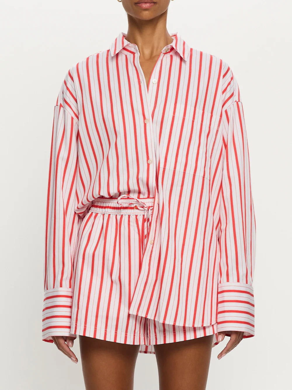 Maddie Shirt Red Stripe