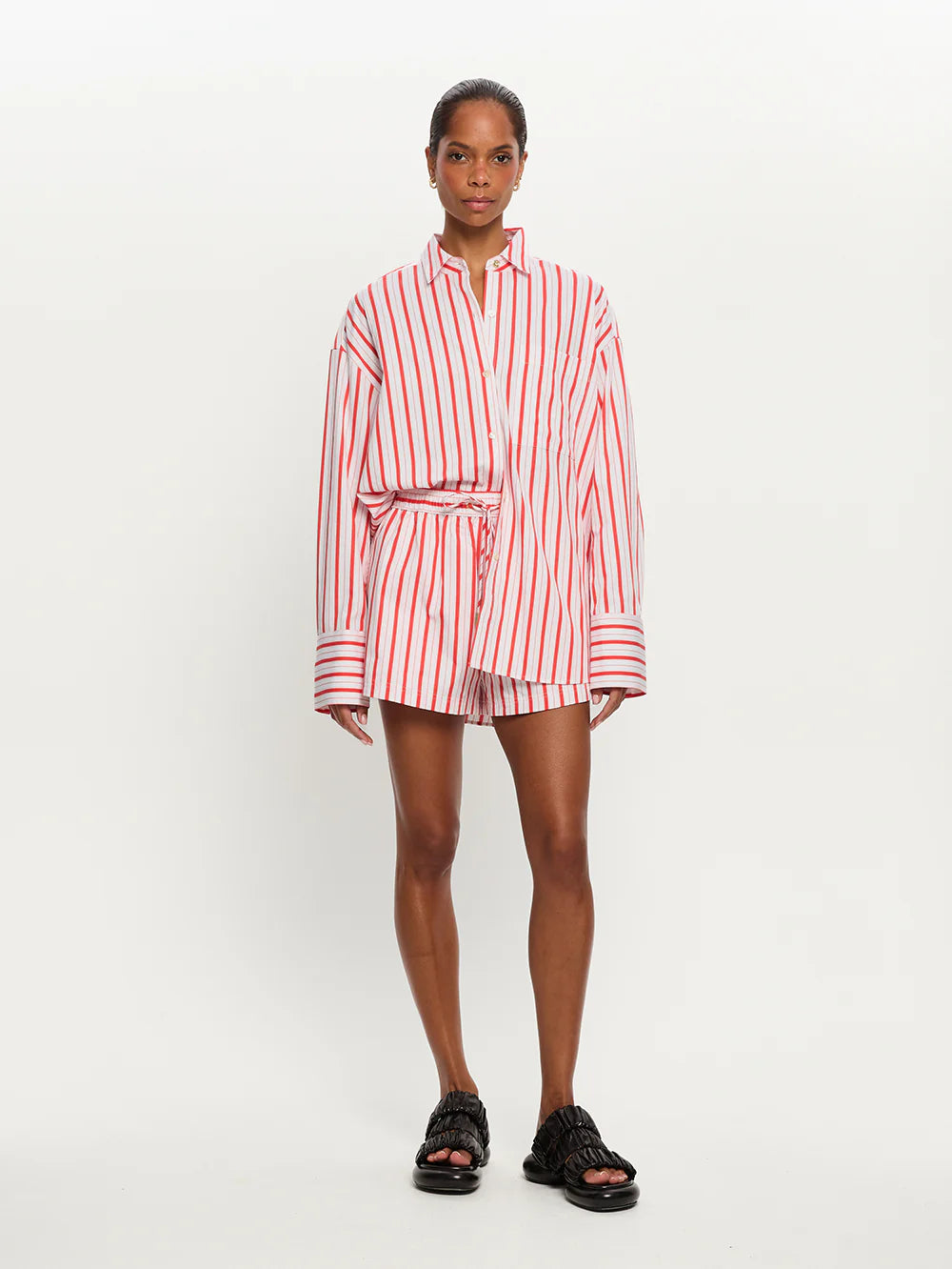 Maddie Shirt Red Stripe
