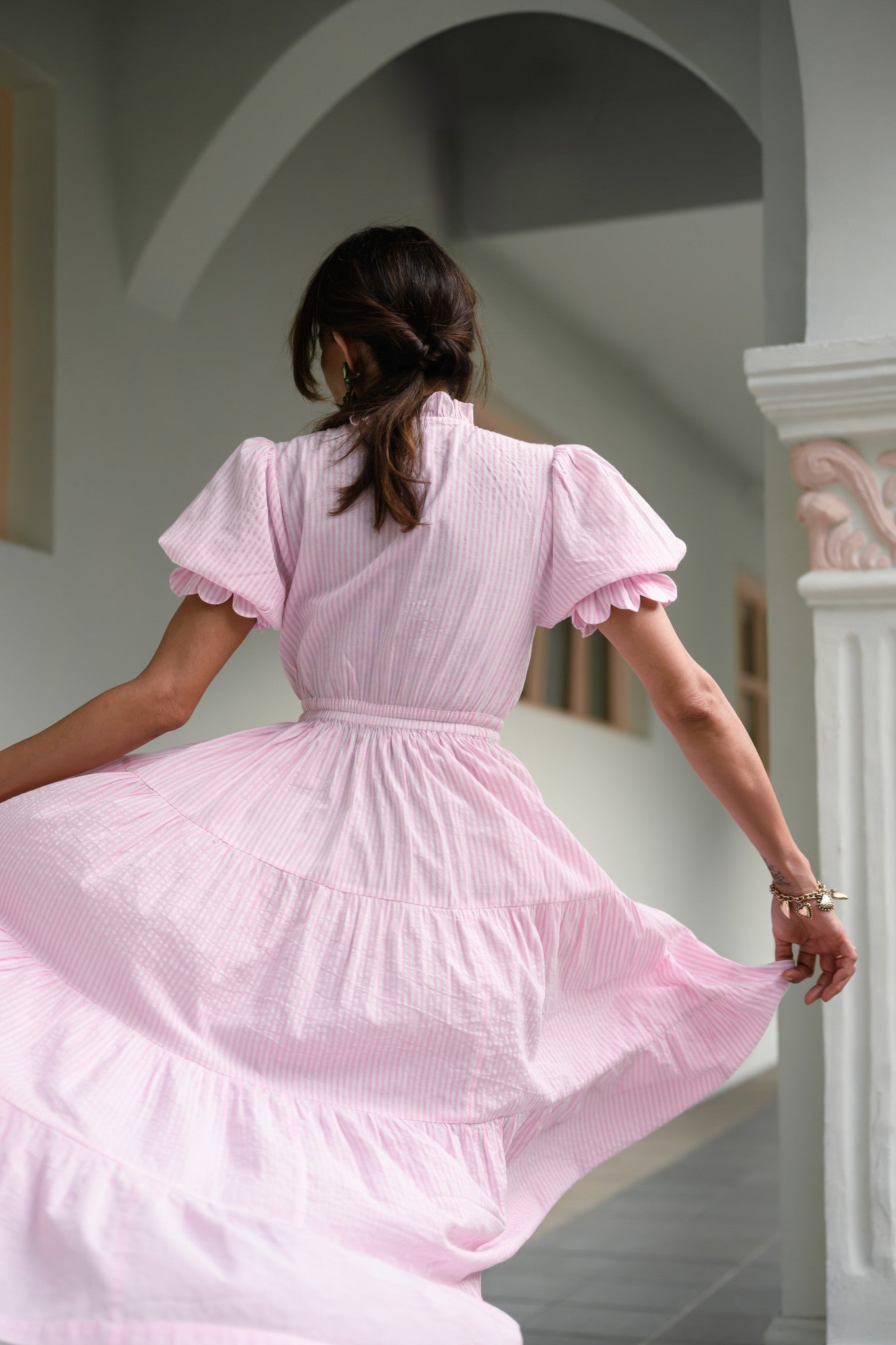 Ellie Maxi Pink Stripe