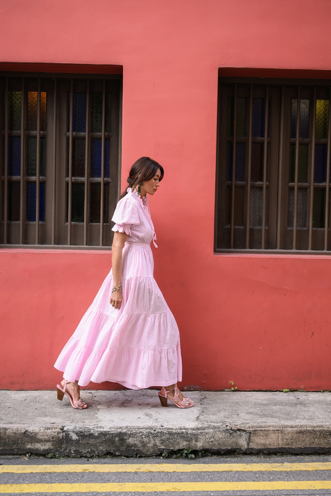 Ellie Maxi Pink Stripe
