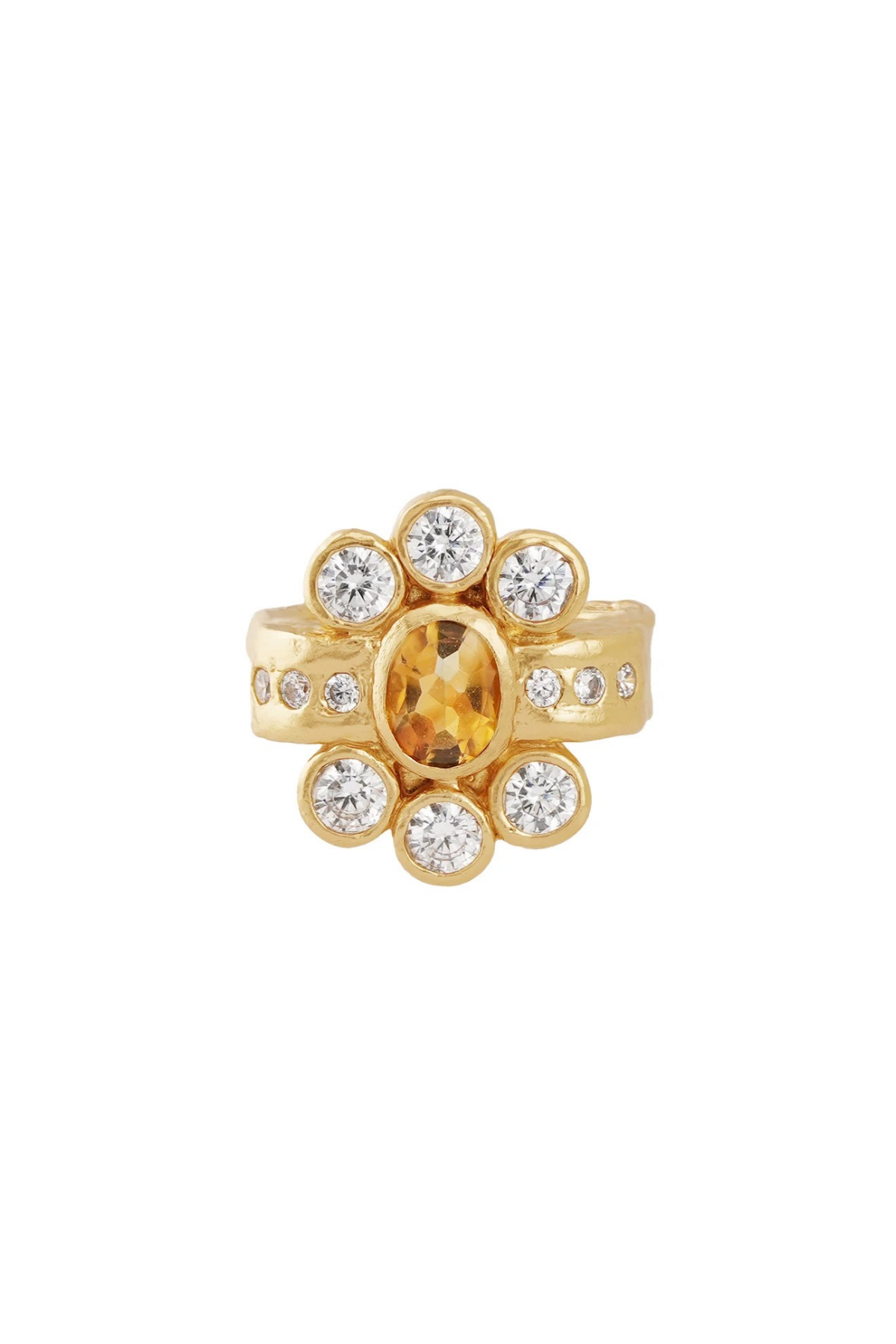 Ki Ring in Citrine 18K Gold Plated