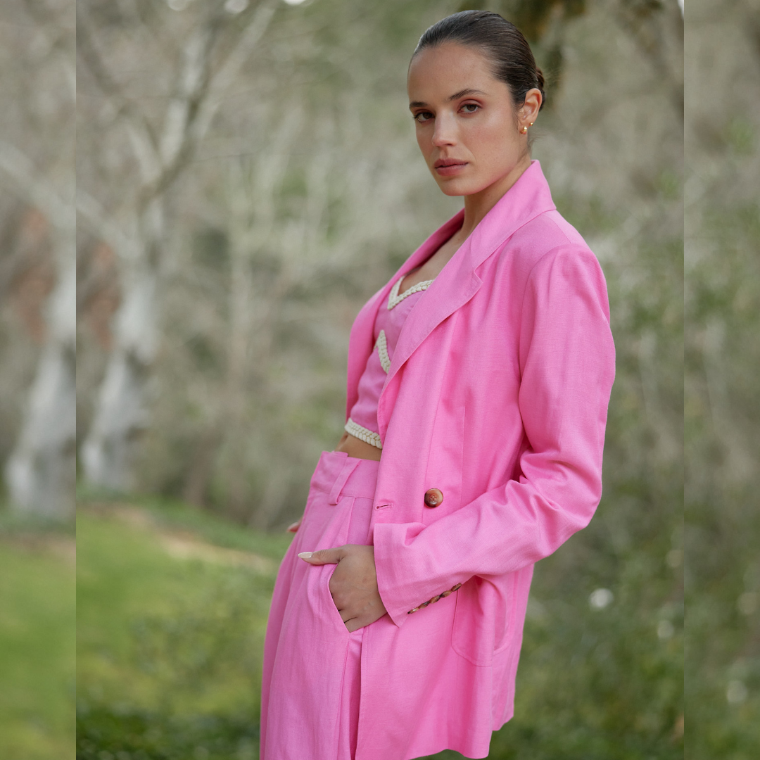 Aston Studio Fuschia Jacqueline Blazer