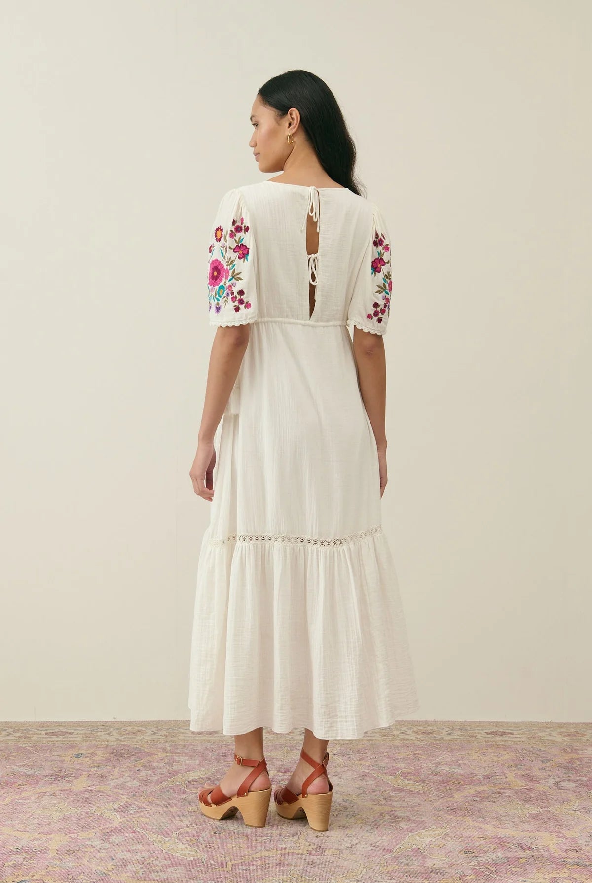 Balina Dress Double Gauze Cream - Louise Misha