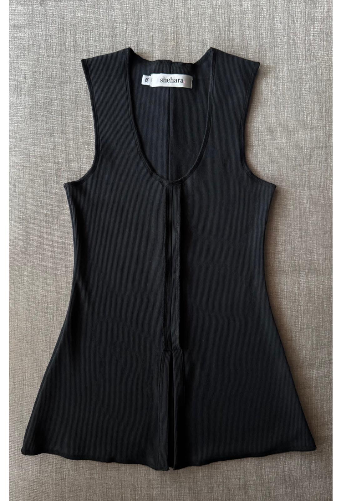 Antoinette Scoop Neck A Line Top - Shehara