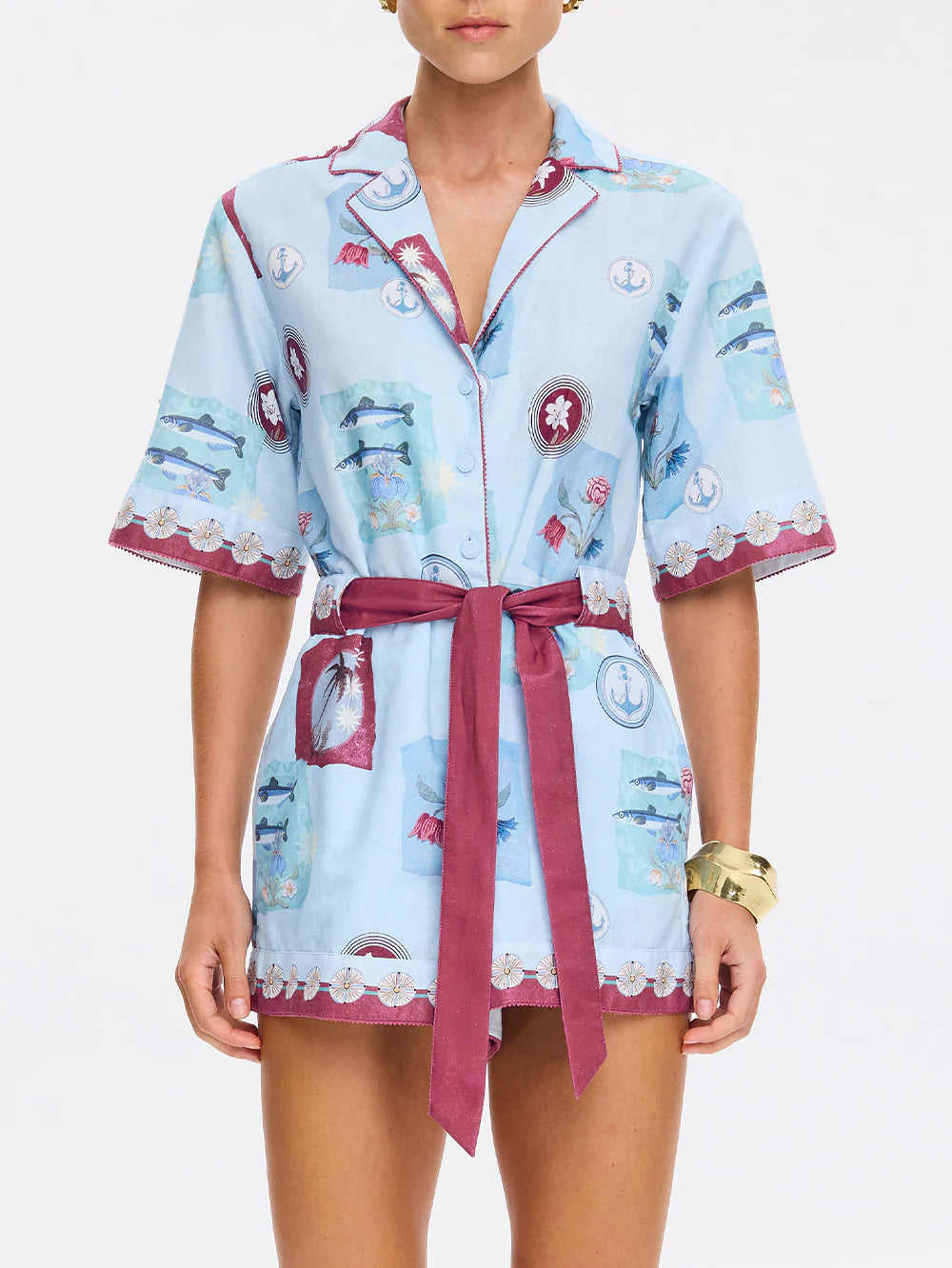 Sintra Playsuit Blue