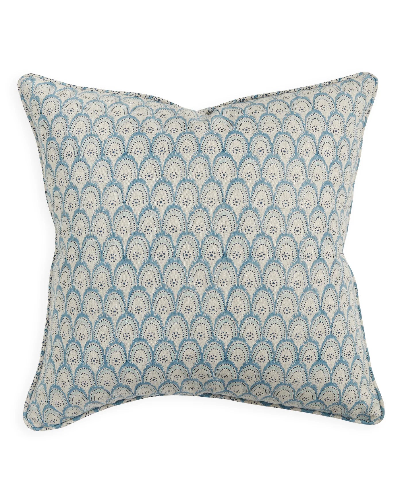 Azores Fresh Azure Linen Cushion 55x55cm