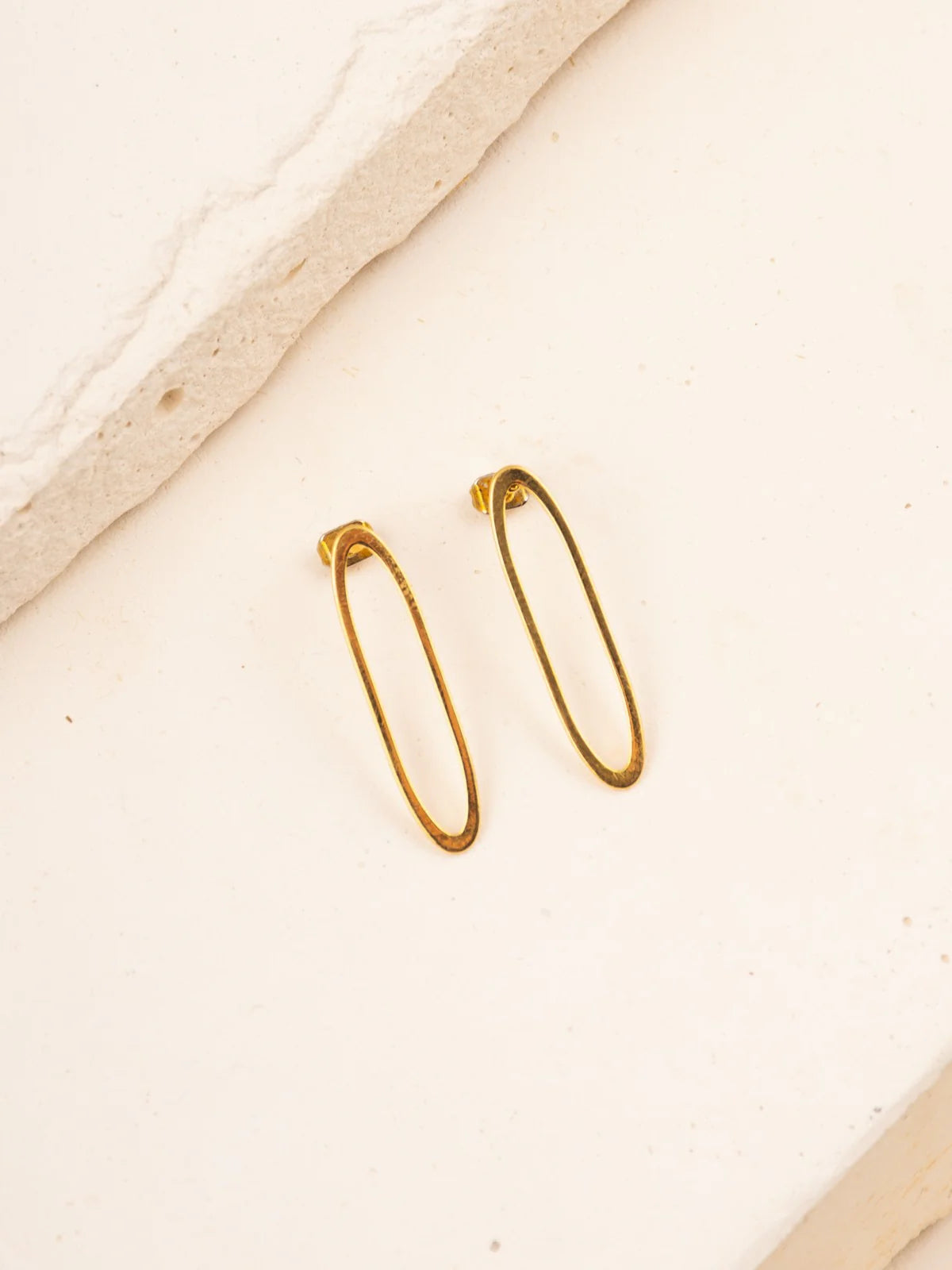 Bare Oval Earrings