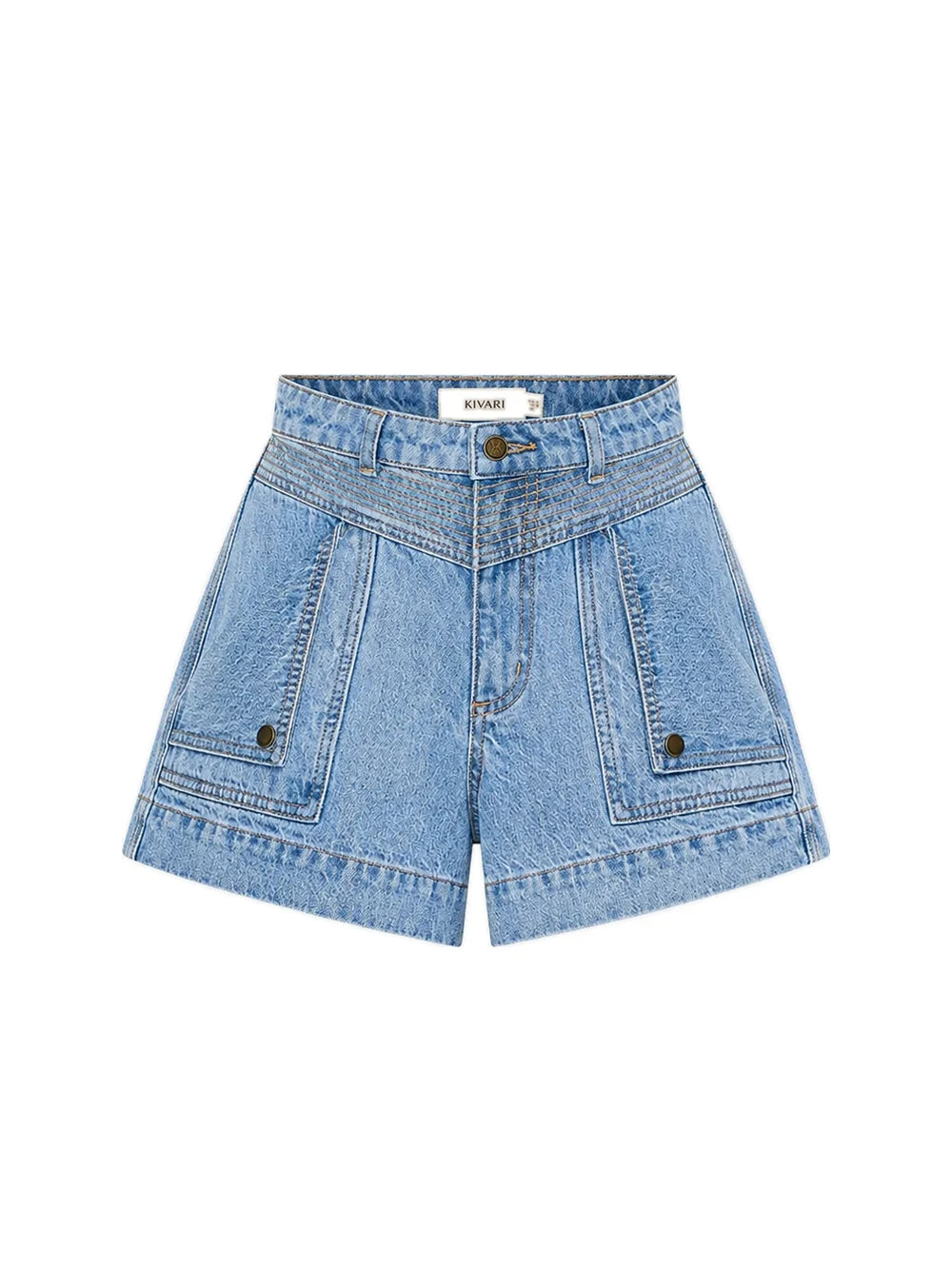 Celene Denim Short Stonewash Blue