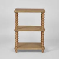Bobbin Oak Side Table