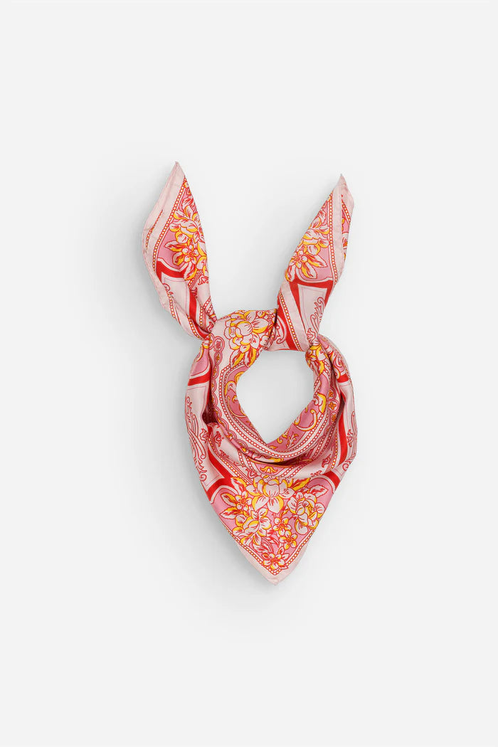 Scarf Mosaic Rosy Silk