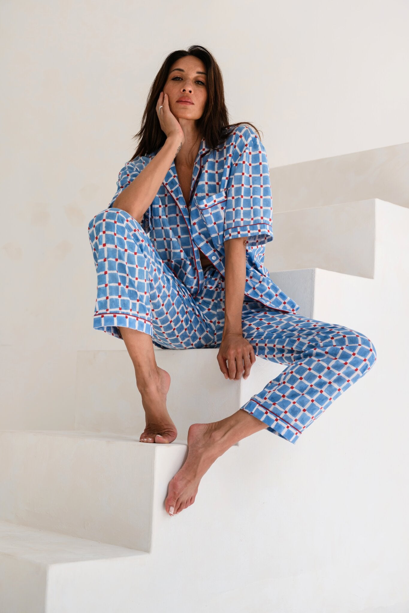 Montmartre Blue Check
