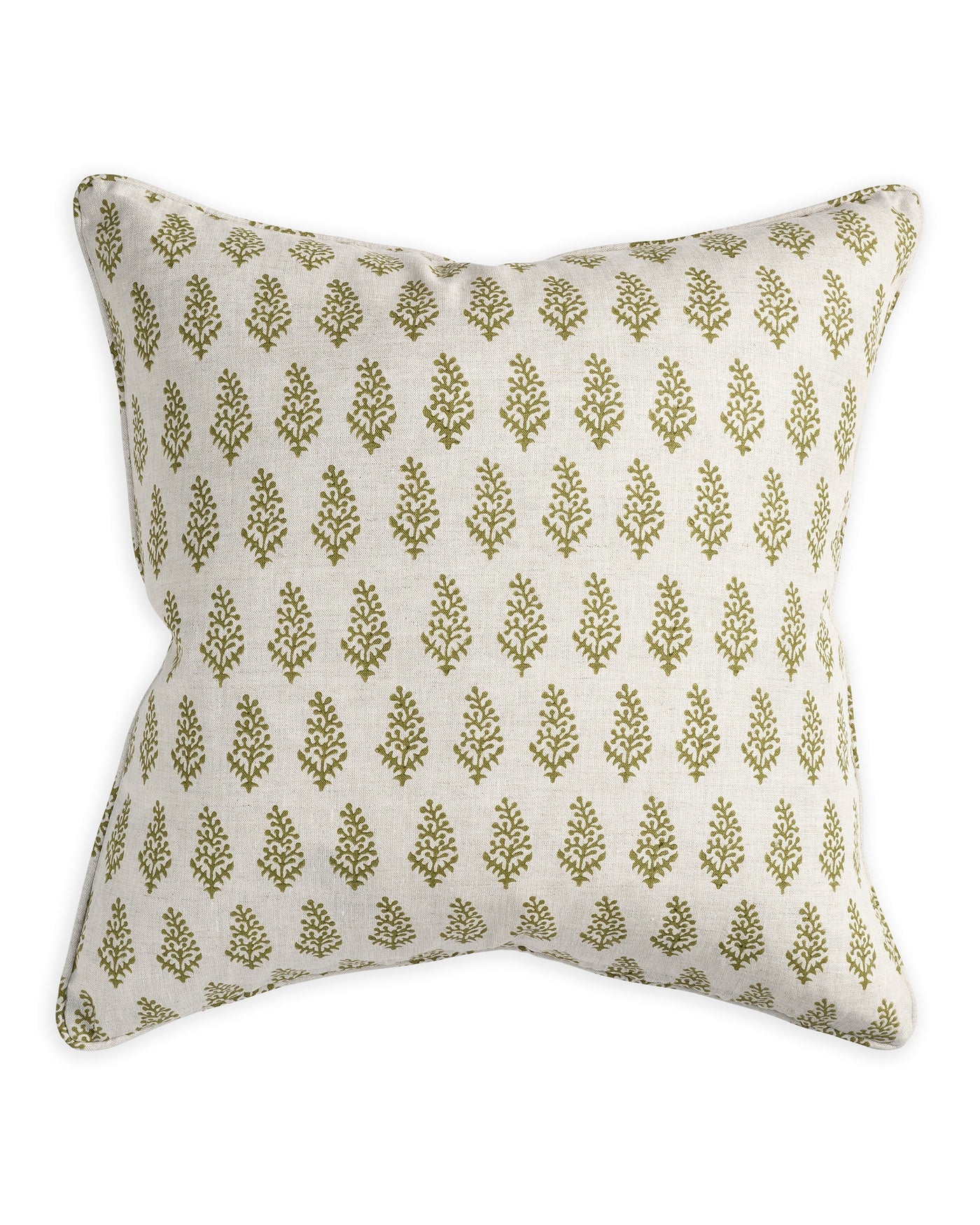 Lucknow Moss Linen Cushion 55x55cm