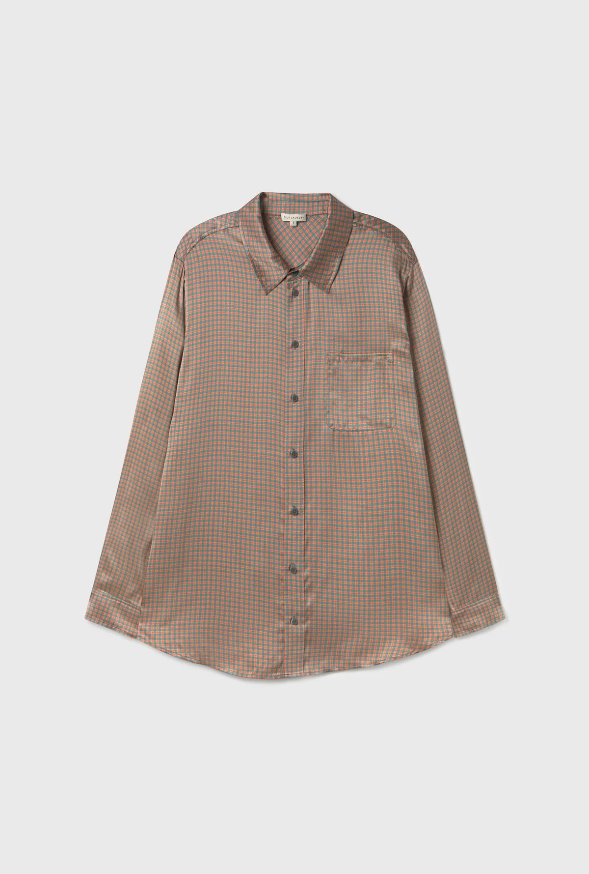 Boyfriend Shirt Micro Plaid - Silk Laundry