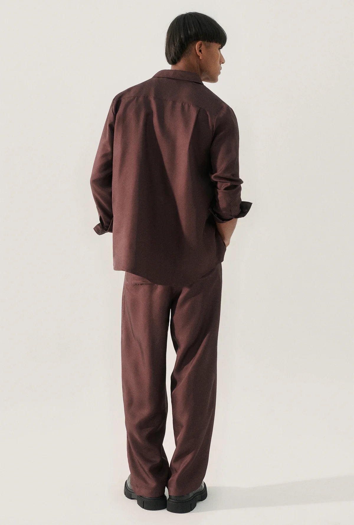 Twill Slouch Pants Cacao