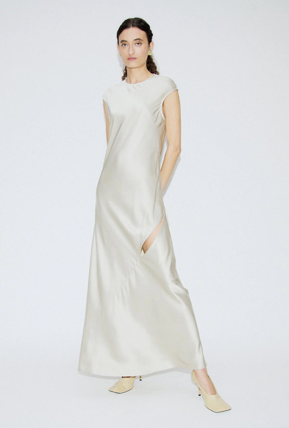 Drape Dress Hazelnut