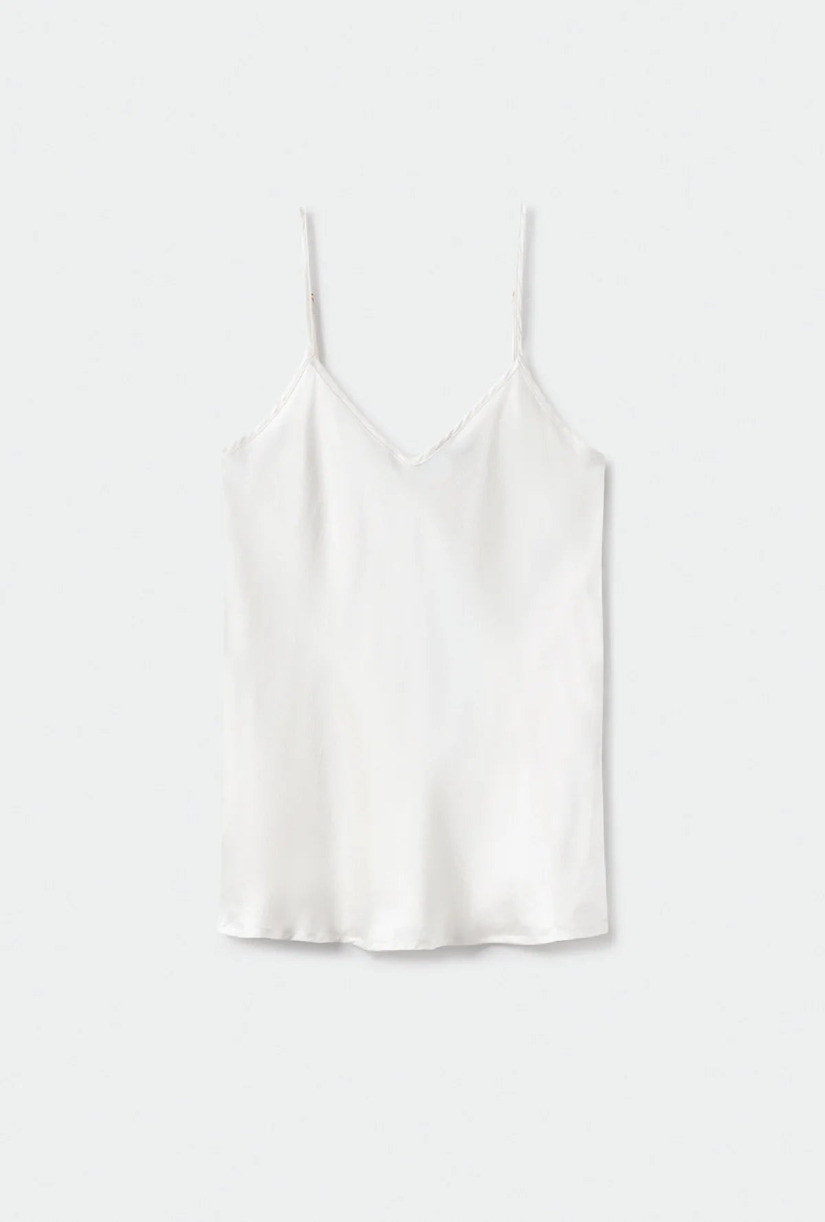 Bias Cut Cami White