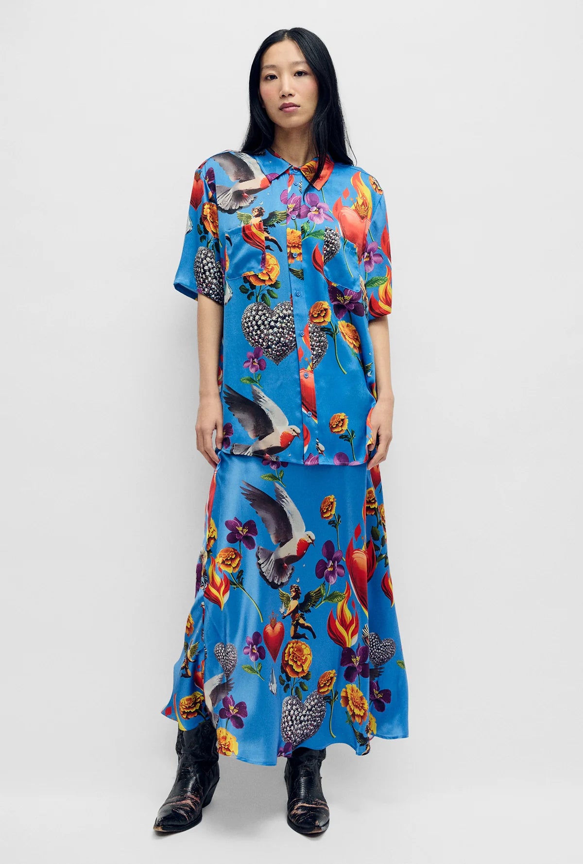 Short Sleeve Boyfriend Shirt Dearly Beloved Mirage