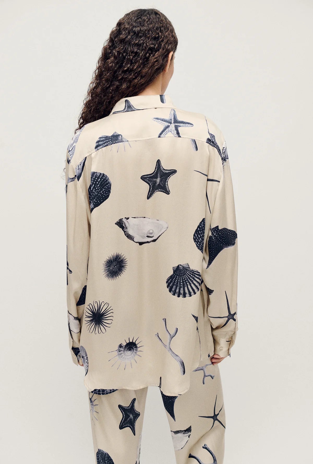 Boyfriend Shirt Seashells