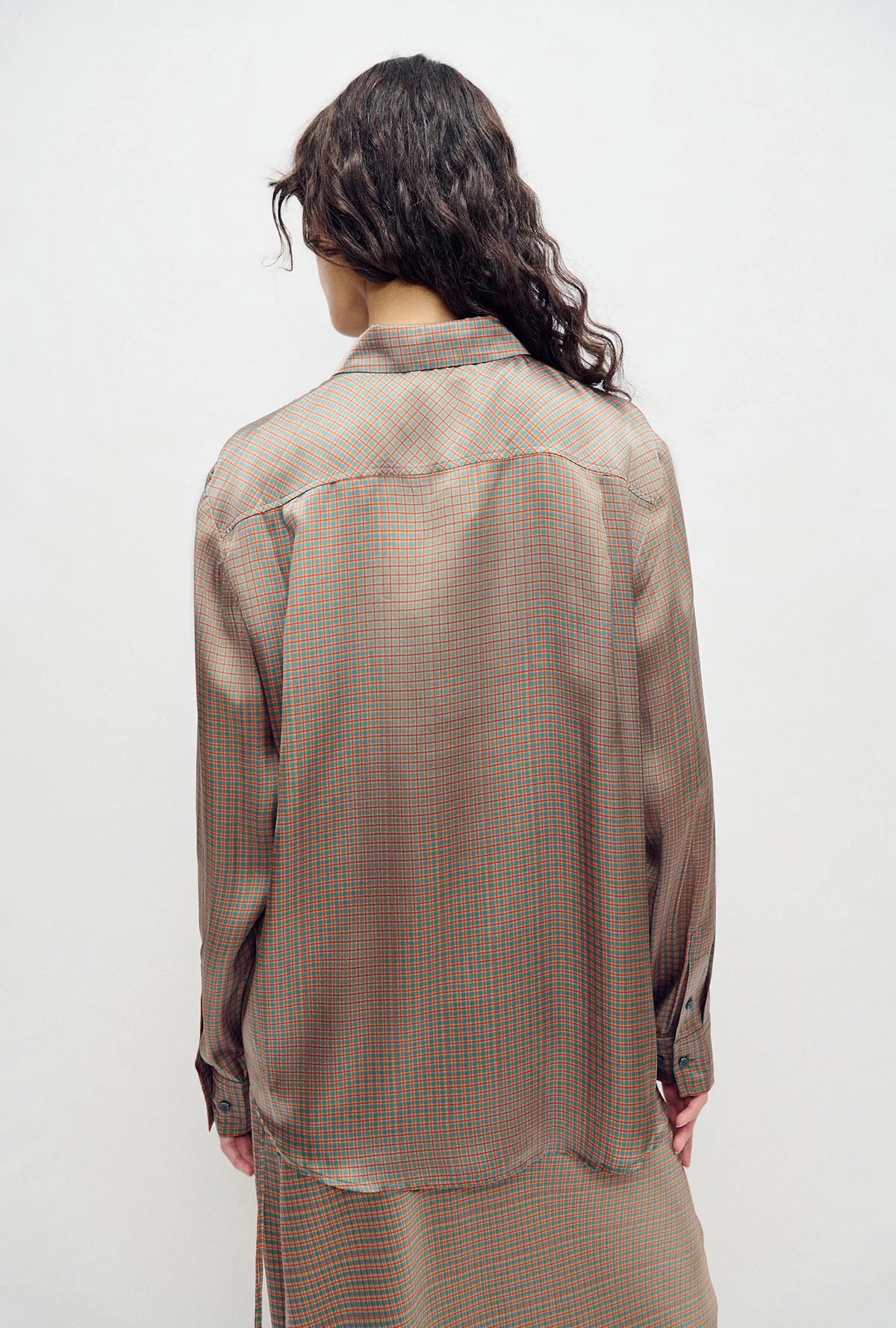 Boyfriend Shirt Micro Plaid - Silk Laundry