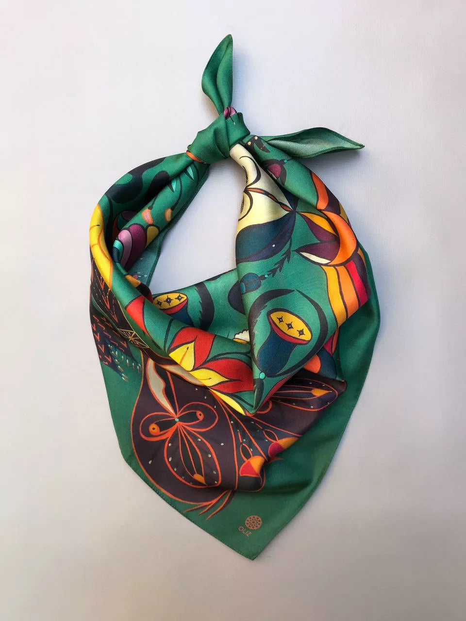Silk Scarf “Forest song” F. Primachenko