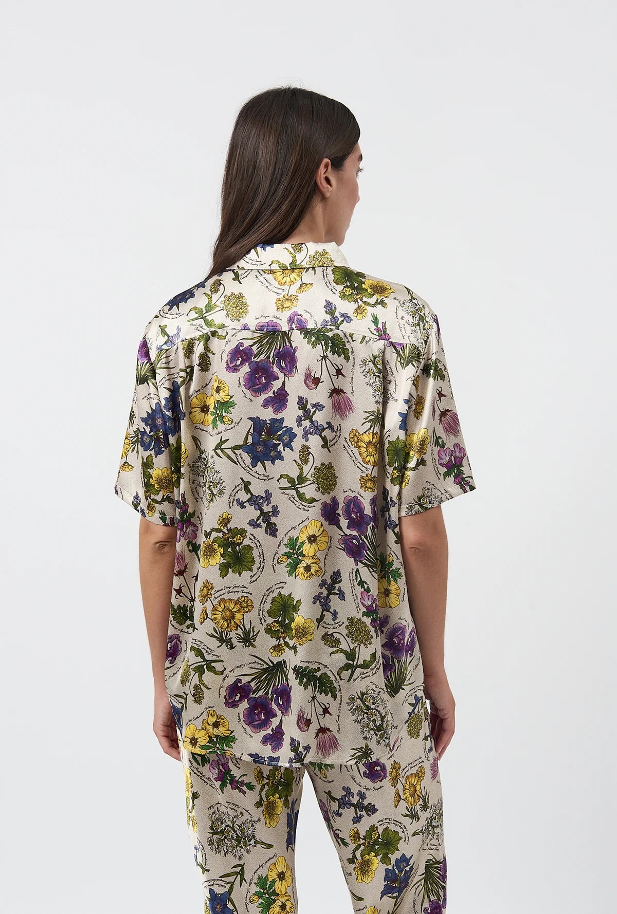 Short Sleeve Boyfriend Shirt Endangered Flowers
