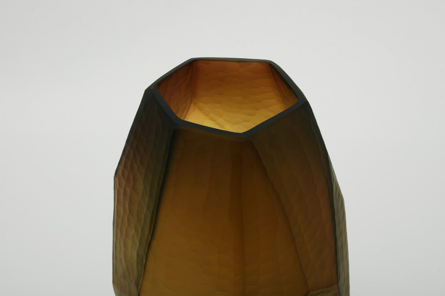 Bezel Vase Amber