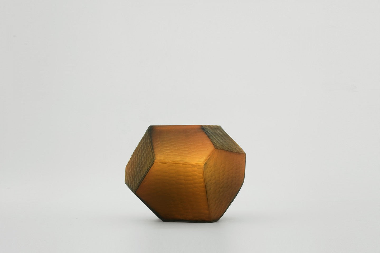 Bezel Vase Amber