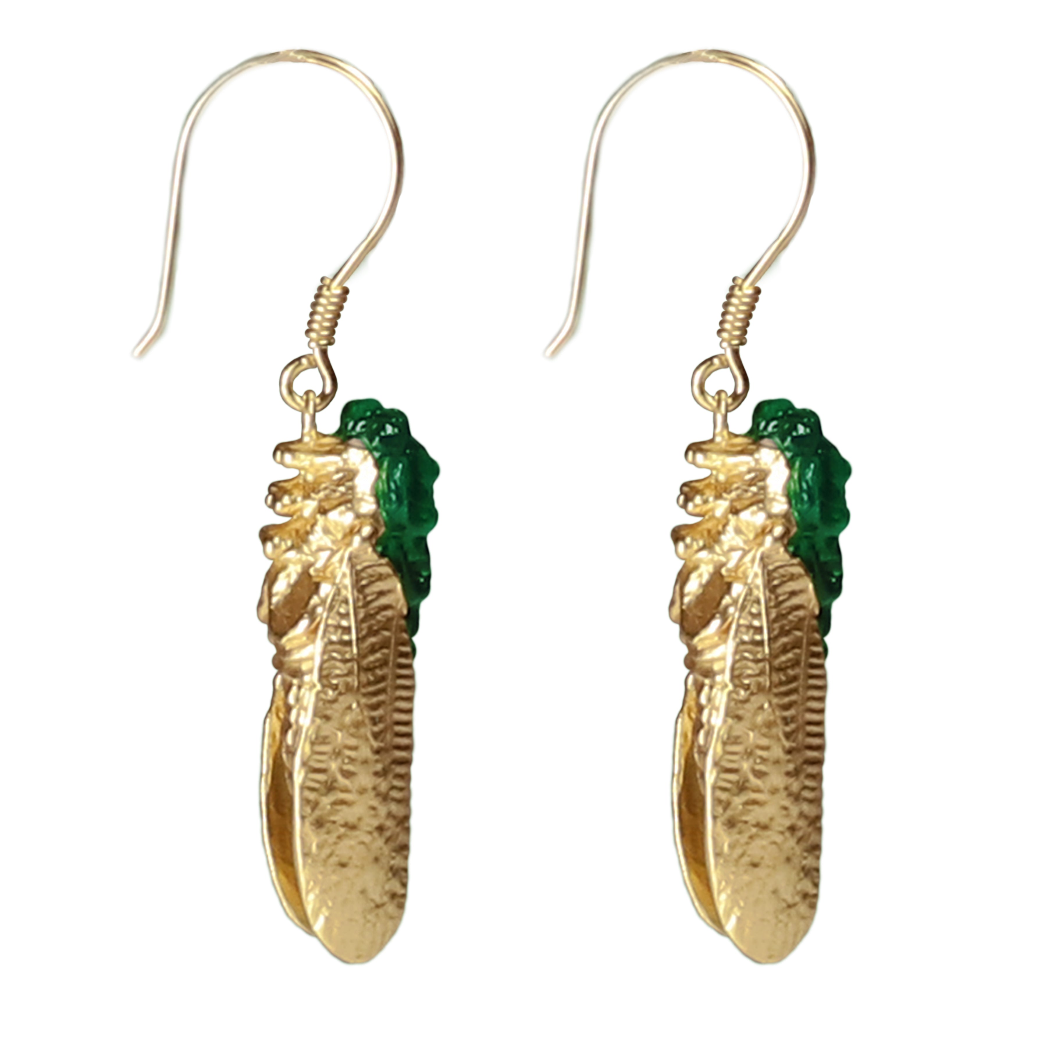 Cicada Myth Earrings 18K Gold Plated